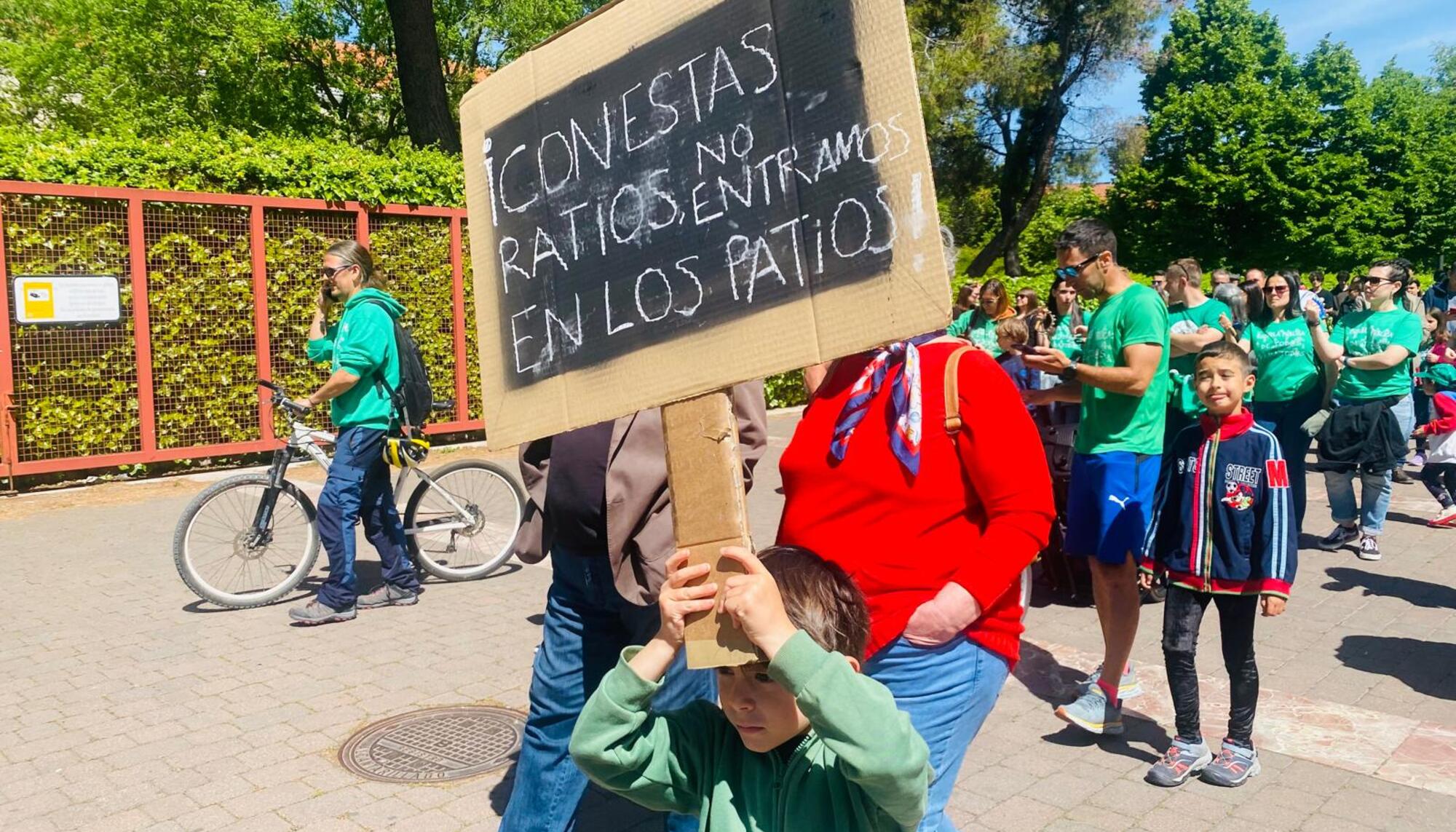 Manifestación huelga profesores